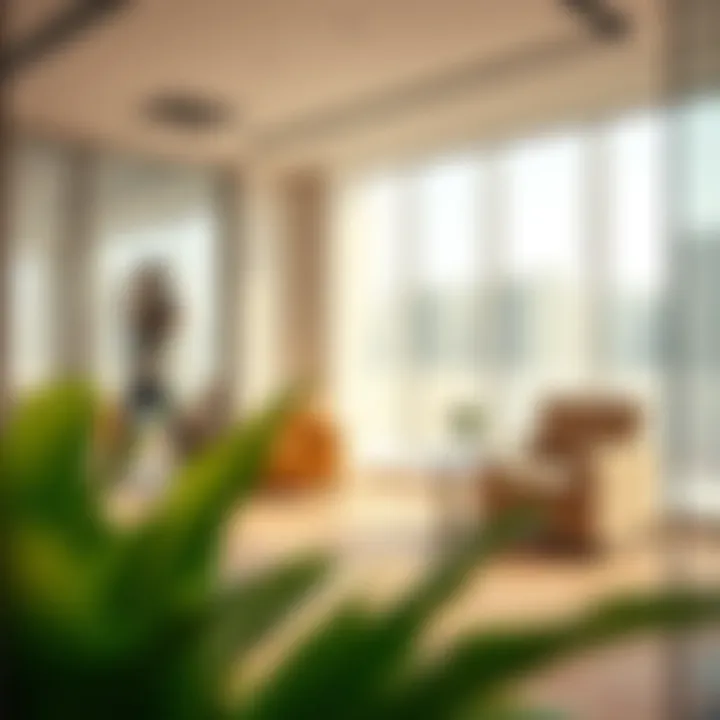 Interior of a Real Estate Firm Office Modern office interiors of a leading real estate firm in JVC