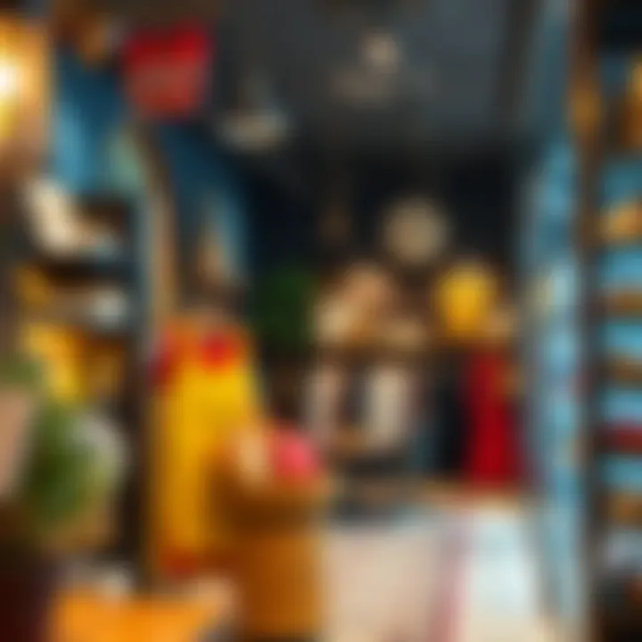 Vibrant interior of a boutique with unique merchandise