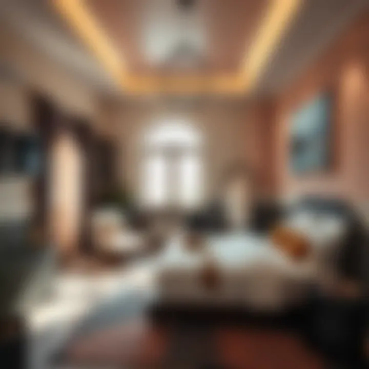 Cozy Room Showcasing Local Architecture Cozy room showcasing local architecture