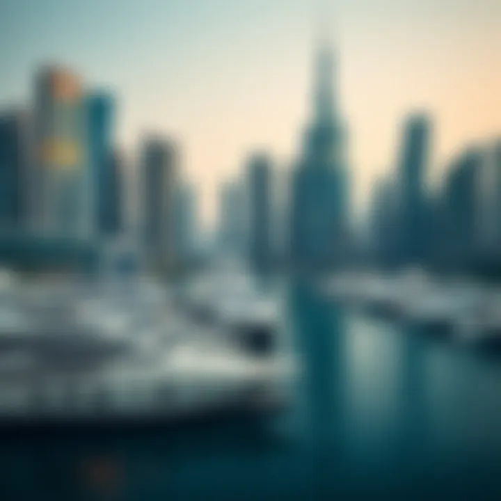 Dubai Marina: Luxury Living by the Water A panoramic view of Dubai Marina showcasing luxury yachts and skyscrapers