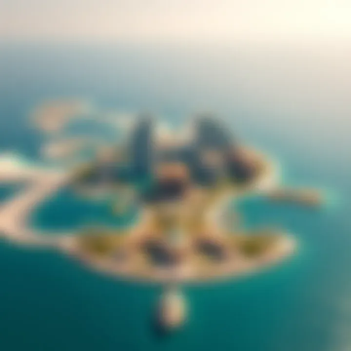 Palm Jumeirah: The Iconic Man-Made Island A picturesque view of Palm Jumeirah with its unique island layout