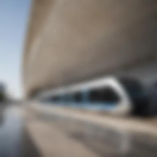 Dubai Metro station showcasing modern architecture