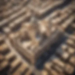 Aerial view of Old City Dubai showcasing historic architecture