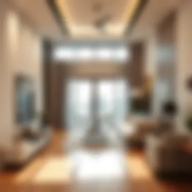 Interior of a luxury apartment in JLT Cluster C highlighting contemporary design