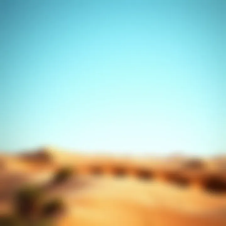 The Tranquil Dubai Desert The serene beauty of the Dubai desert landscape
