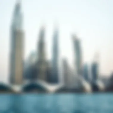 Dubai's Iconic Skyline The breathtaking skyline of Dubai showcasing modern architecture