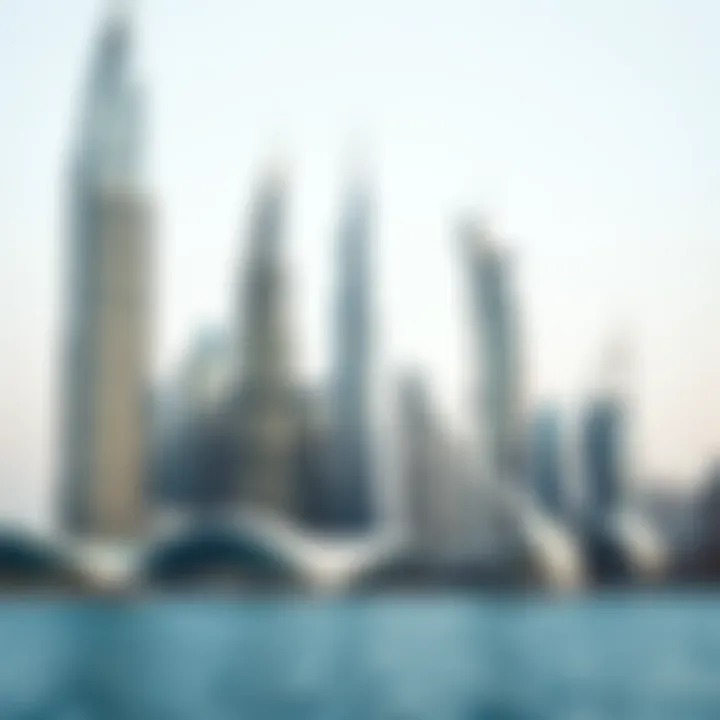 Dubai's Iconic Skyline The breathtaking skyline of Dubai showcasing modern architecture