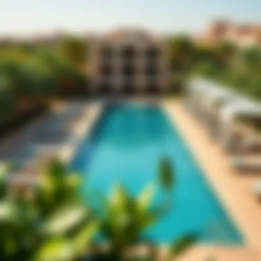 Luxurious amenities offered at The Magnolias including a serene pool and landscaped gardens