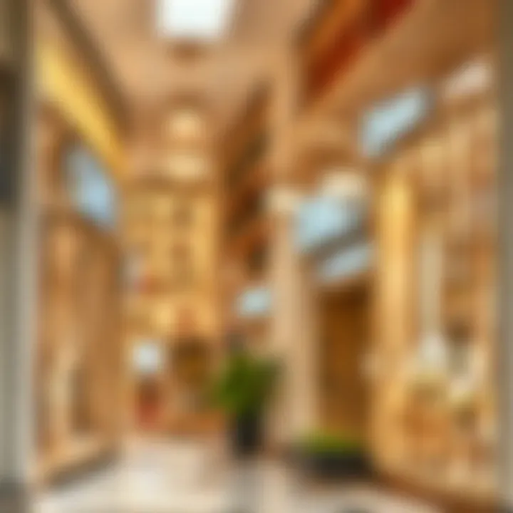 High-End Shopping in Dubai Marina High-end shopping district in Dubai Marina with various boutiques