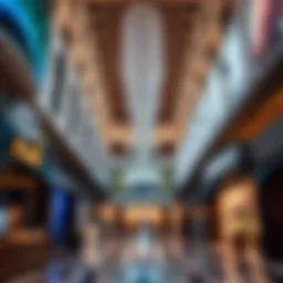 Luxurious interior design of Dubai Mall