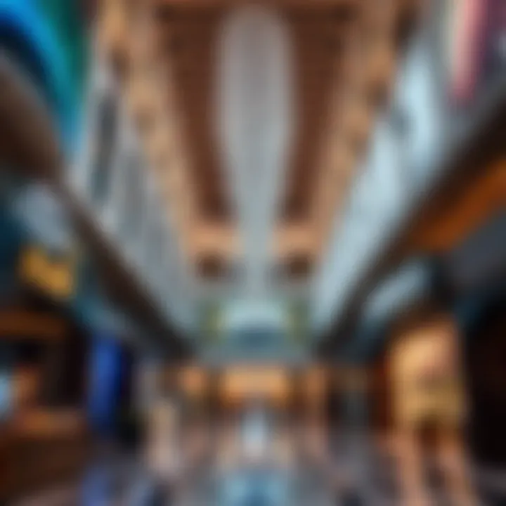 Luxurious interior design of Dubai Mall