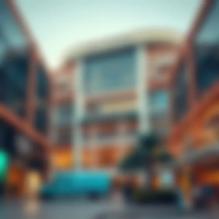 Unique architectural features of Dubai Marina Mall