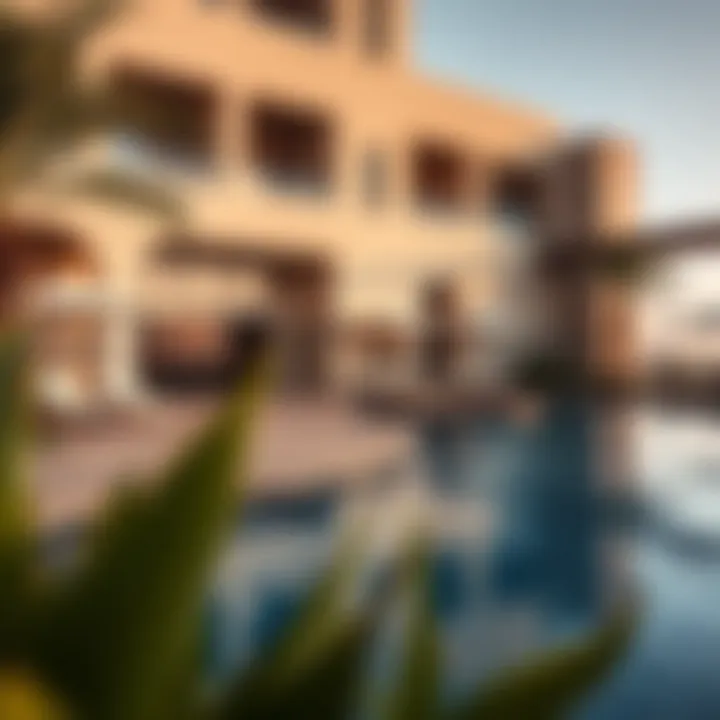 Amenities available at Zada Residence including pools and lounges