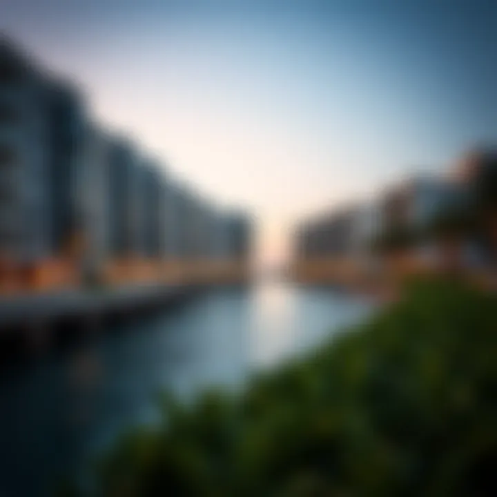 Modern architectural design of Water Edge residential buildings along the coast