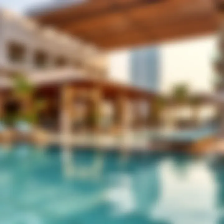 Luxurious poolside amenities at Water Edge, enhancing lifestyle experience