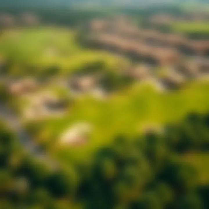 Aerial View of Golf Grove Aerial view showcasing the lush greenery and golf courses of Golf Grove