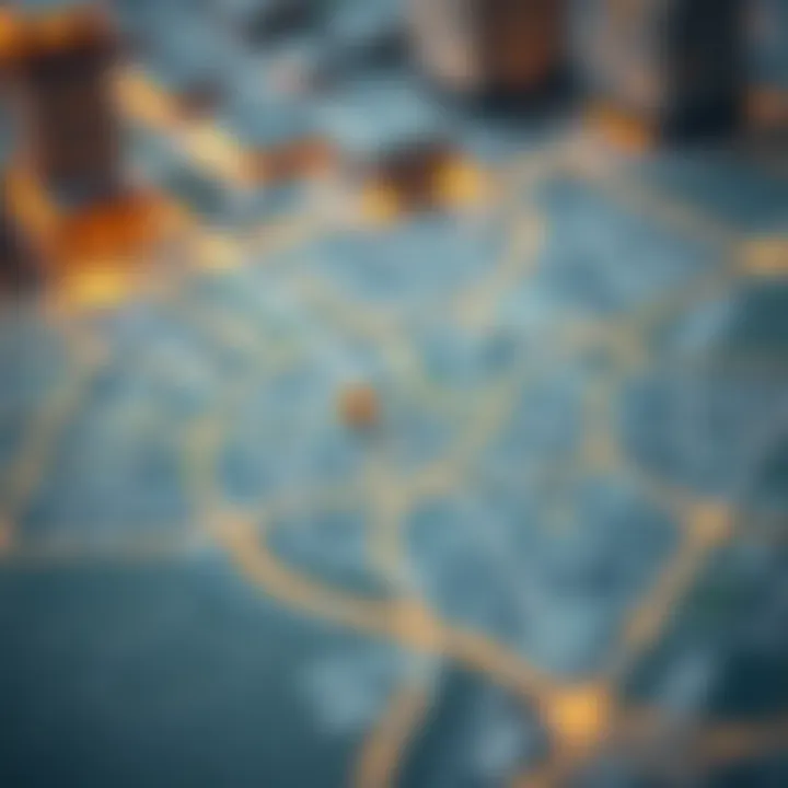 Map of Emerging Neighborhoods in Dubai Map highlighting emerging neighborhoods in Dubai