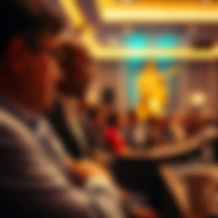 Live auction event with competitive bidders