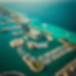 Stunning aerial view of Intercontinental Marina showcasing its unique architectural design
