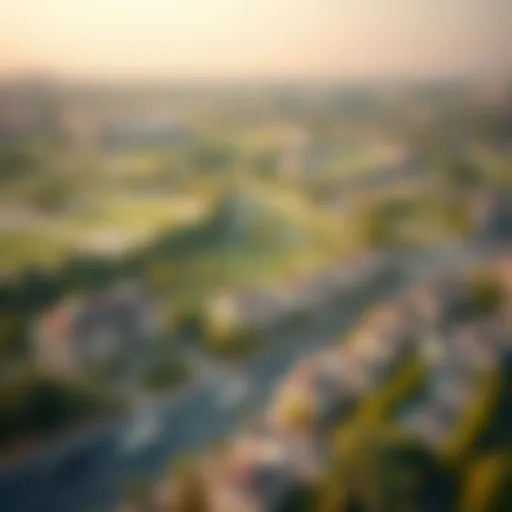 Jumeirah Park Aerial Overview Aerial view of Jumeirah Park showcasing its lush greenery and residential layout