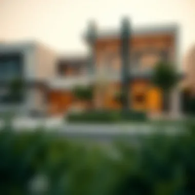 Modern architecture of a Jumeirah Village property