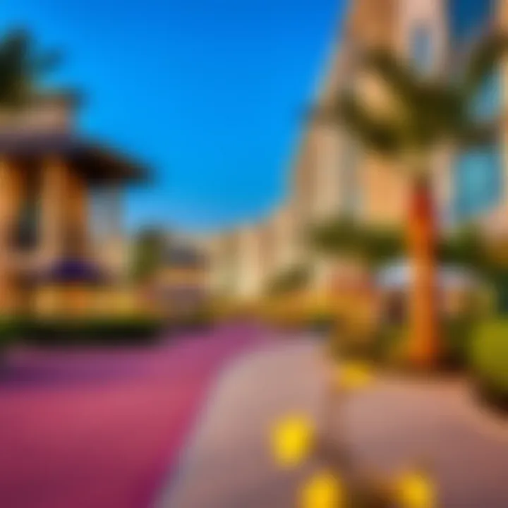 Community Amenities in International City Community amenities including parks and recreational areas