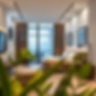 Stylish Studio Apartment Interior Interior of a modern studio apartment with stylish decor