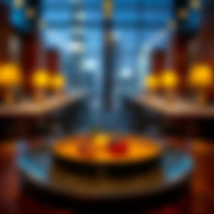 Exquisite gourmet dish artfully plated, showcasing culinary artistry