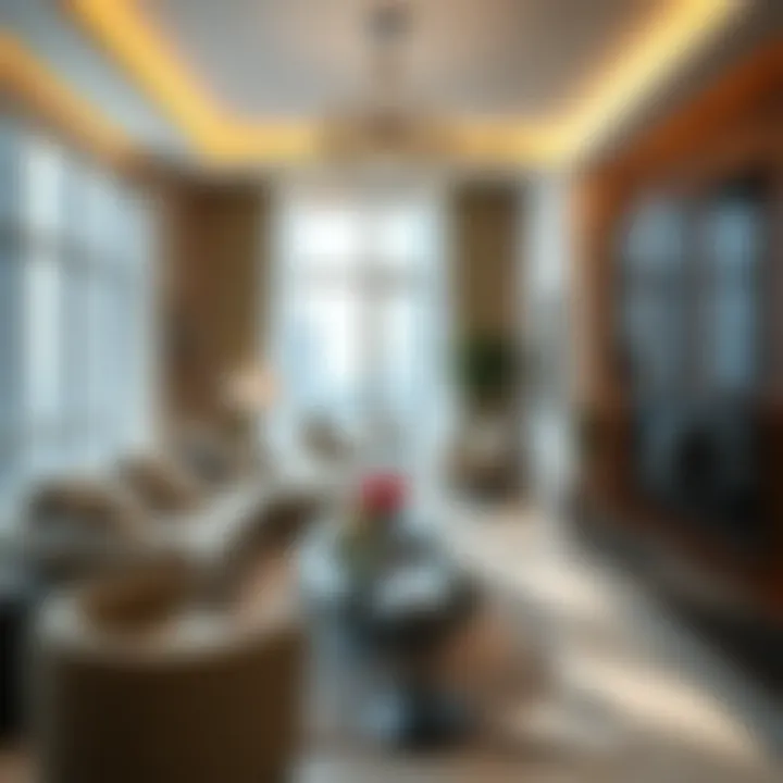 Luxury Apartment Living An elegant apartment interior reflecting the local real estate market.