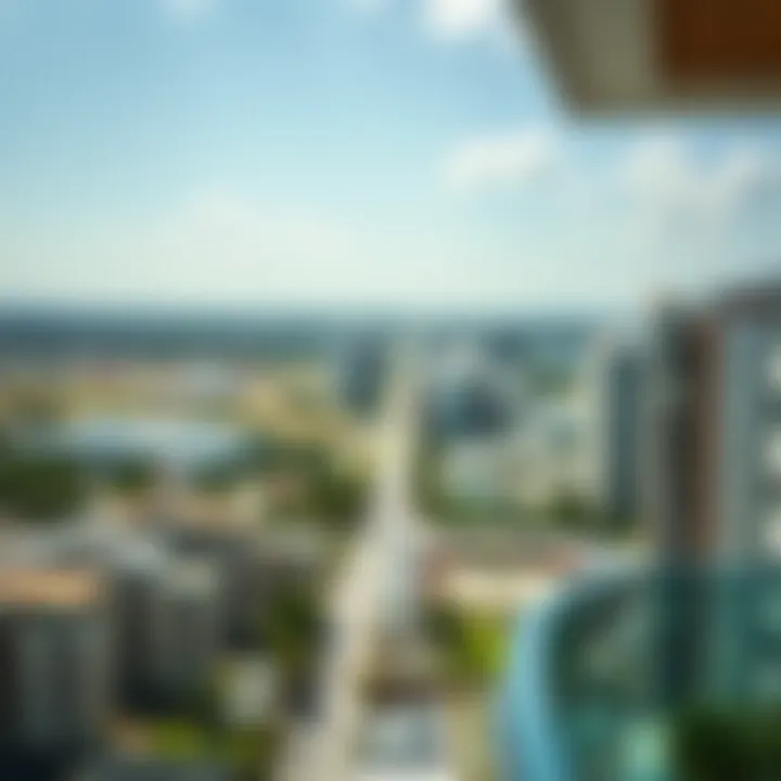 Panoramic view of the surrounding area highlighting location advantages