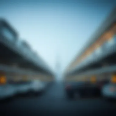 Technological Innovations in Dubai Parking A modern parking facility featuring advanced technology for efficient vehicle management.