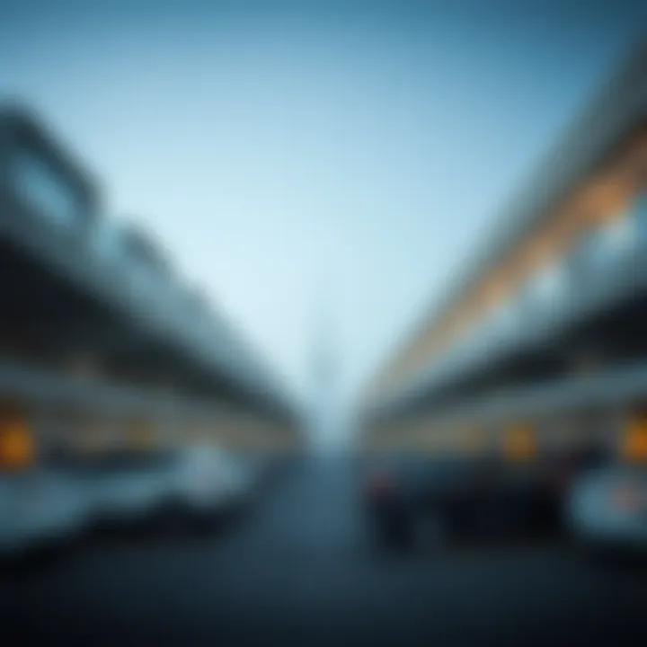 Technological Innovations in Dubai Parking A modern parking facility featuring advanced technology for efficient vehicle management.