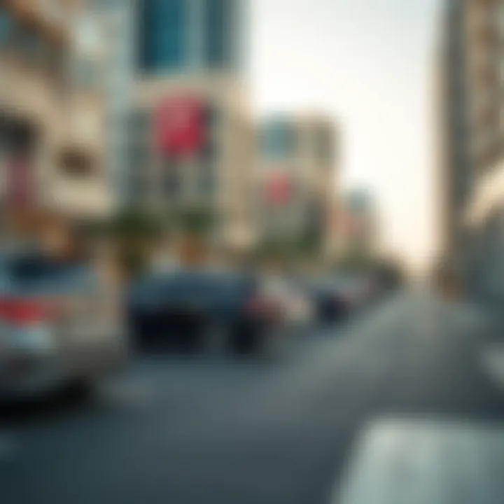 Understanding Parking Costs in Dubai An infographic illustrating parking fees in Dubai across different areas.