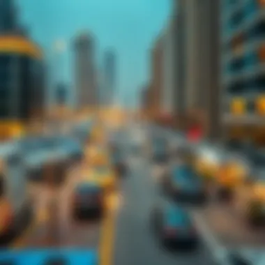 Navigating Dubai's Parking Regulations A map highlighting key parking locations and regulations in Dubai's urban landscape.