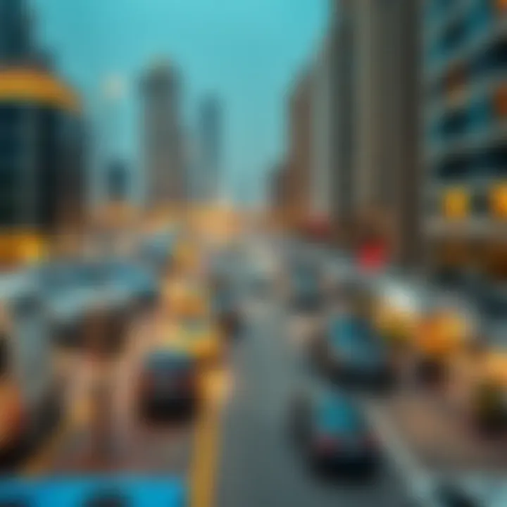 Navigating Dubai's Parking Regulations A map highlighting key parking locations and regulations in Dubai's urban landscape.