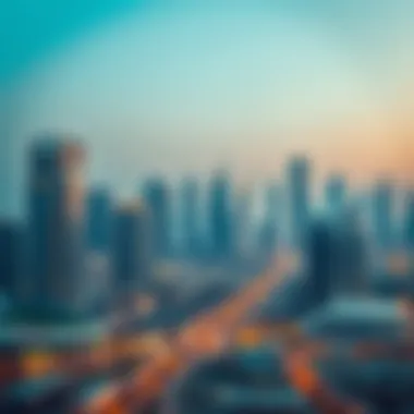 UAE Skyline: A Holiday Perspective A stunning view of the UAE skyline during a holiday