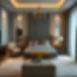 Elegant room interior near Emirates Tower Metro Station