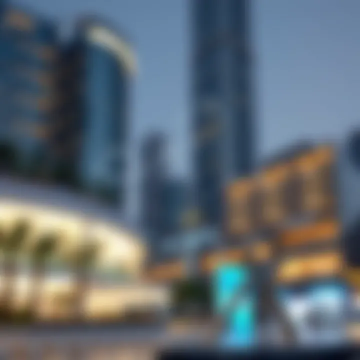 Infographic illustrating the business ecosystem supported by the plaza