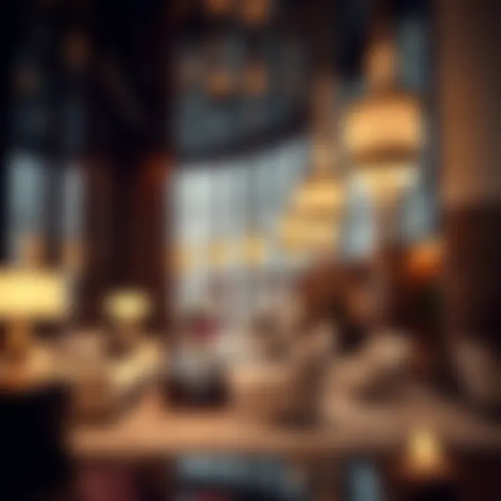 Luxurious Interior Design of The Avenue Interior shot highlighting the luxurious ambiance of The Avenue at Etihad Towers.