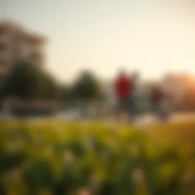 A local park in Mushrif, highlighting community life