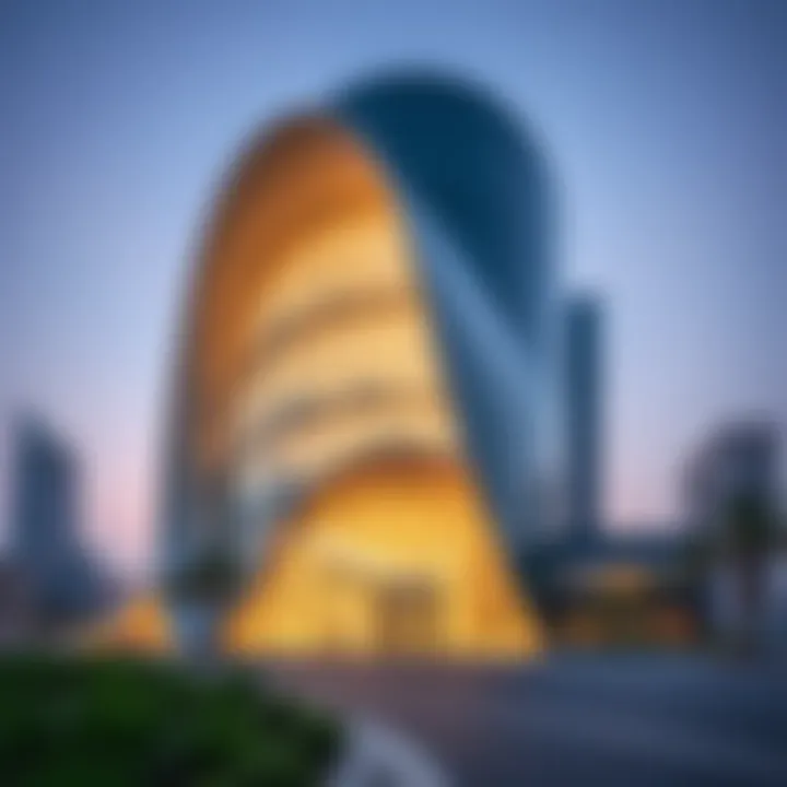 Stunning architectural design of The Opus by Omniyat showcasing innovative curves and glass façade