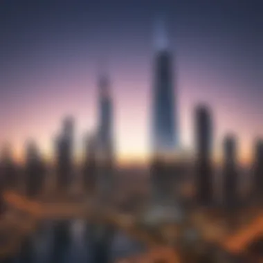 The vibrant skyline of Dubai featuring The Opus