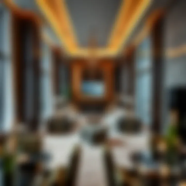 Luxurious interior spaces of The Opus highlighting elegant furnishings and modern decor