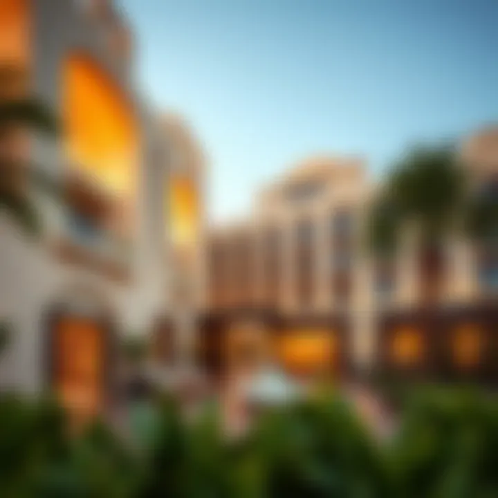 Unique Architectural Design of Trip by Wyndham Dubai Architectural details highlighting the hotel's unique design