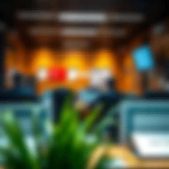 Efficient Visa Application Environment A well-organized workspace for visa applications