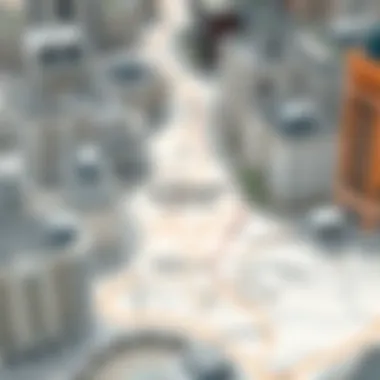 Map highlighting Al Muteena postal code area within Dubai