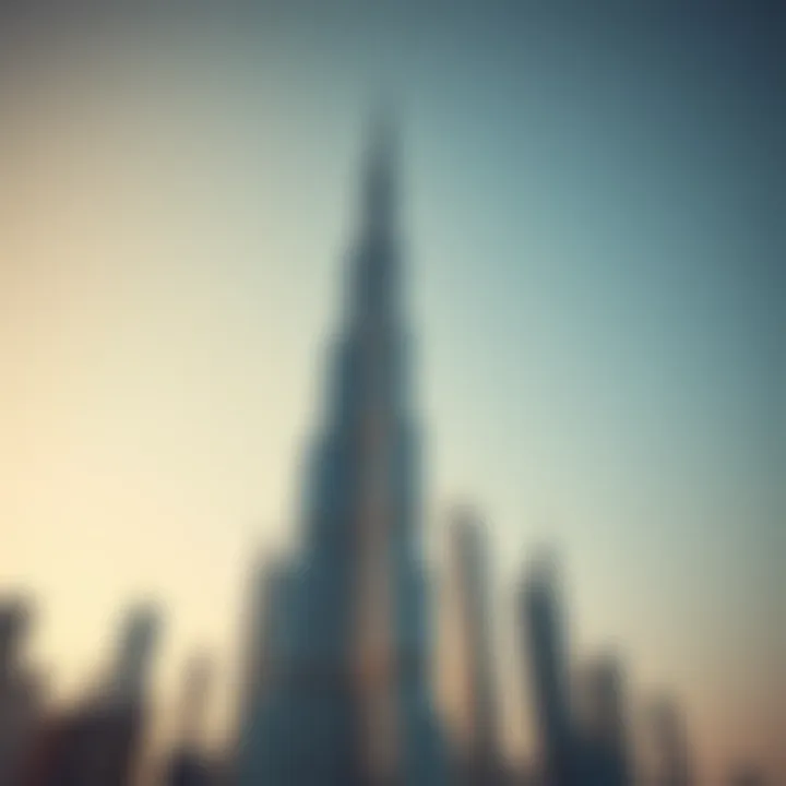 Investment Potential of Burj Khalifa Investment potential infographic showcasing Burj Khalifa.