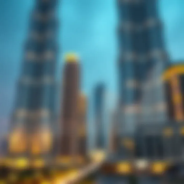 Market Trends and Real Estate Values Graph illustrating market trends and real estate values related to Burj Khalifa.
